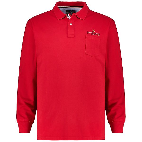 Redfield Poloshirt mit Label-Patch Farbe rot Größe: 3XL günstig online kaufen