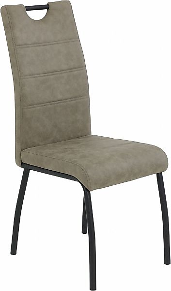 HELA 4-Fußstuhl "PETRA", (Set), 1 St., Vierfußstuhl; Vintage Optik; mit Gri günstig online kaufen