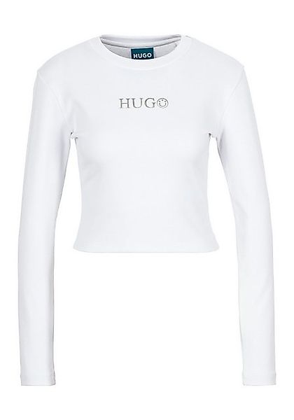 HUGO Blue Langarmshirt Della_B mit Rundhalsausschnitt günstig online kaufen