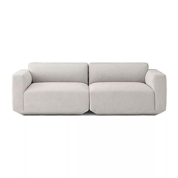 &Tradition - Develius 2-Sitzer Sofa 220x70x89cm - hellgrau/Stoff Maple 112/ günstig online kaufen