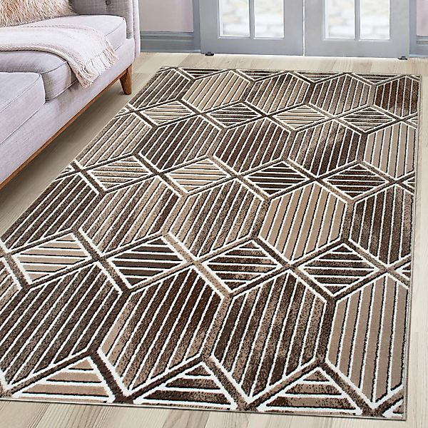 my home Teppich "Hedly, 3D-Effekt" rechteckig 8 mm Höhe softer Kurzflor, pf günstig online kaufen