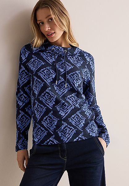 CECIL Rollkragenpullover mit All-Over Print und günstig online kaufen