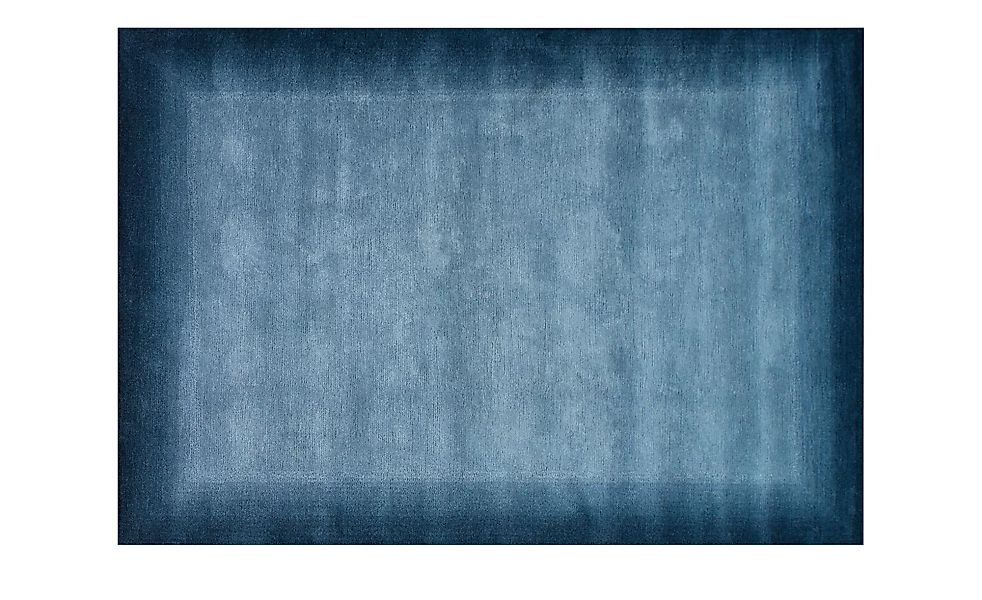 Handgeknüpfter Naturteppich  Vinciano Tami ¦ blau ¦ Wolle ¦ Maße (cm): B: 1 günstig online kaufen