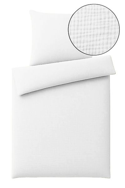 One Home Bettwäsche Musselin, Musselin, 2 günstig online kaufen