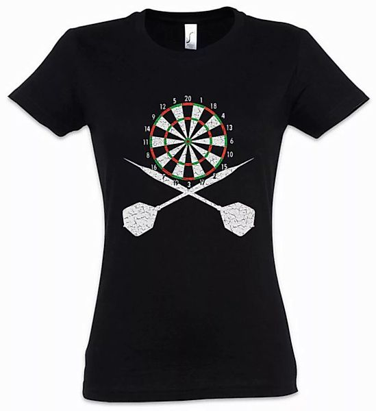 Urban Backwoods Print-Shirt Darts Board And Crossed Dart Damen T-Shirt Play günstig online kaufen