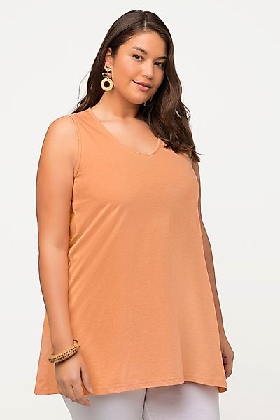 Ulla Popken Longshirt Longtop Naturfärbung A-Linie günstig online kaufen