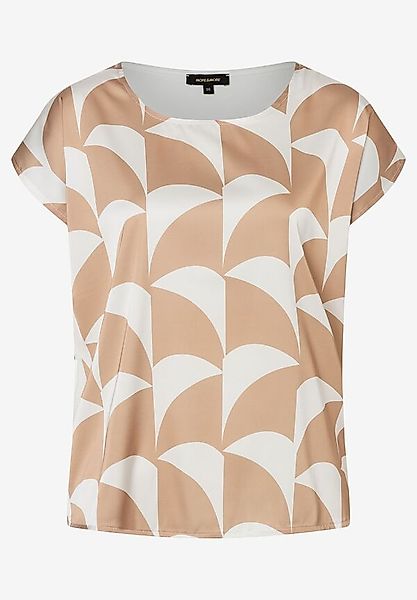 Blusenshirt mit grafischem Print, beige/ecru, Frühjahrs-Kollektion günstig online kaufen