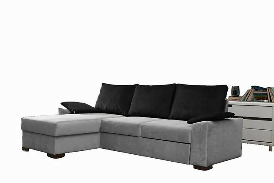 JVmoebel Ecksofa Design Ecksofa Schlafsofa Bettfunktion Couch Leder Polster günstig online kaufen