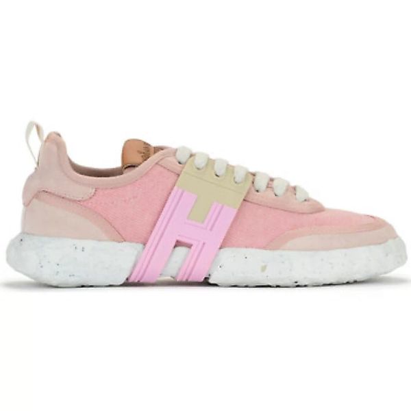 Hogan  Sneaker Sneaker  -3R in rosa-beigem Leinen günstig online kaufen