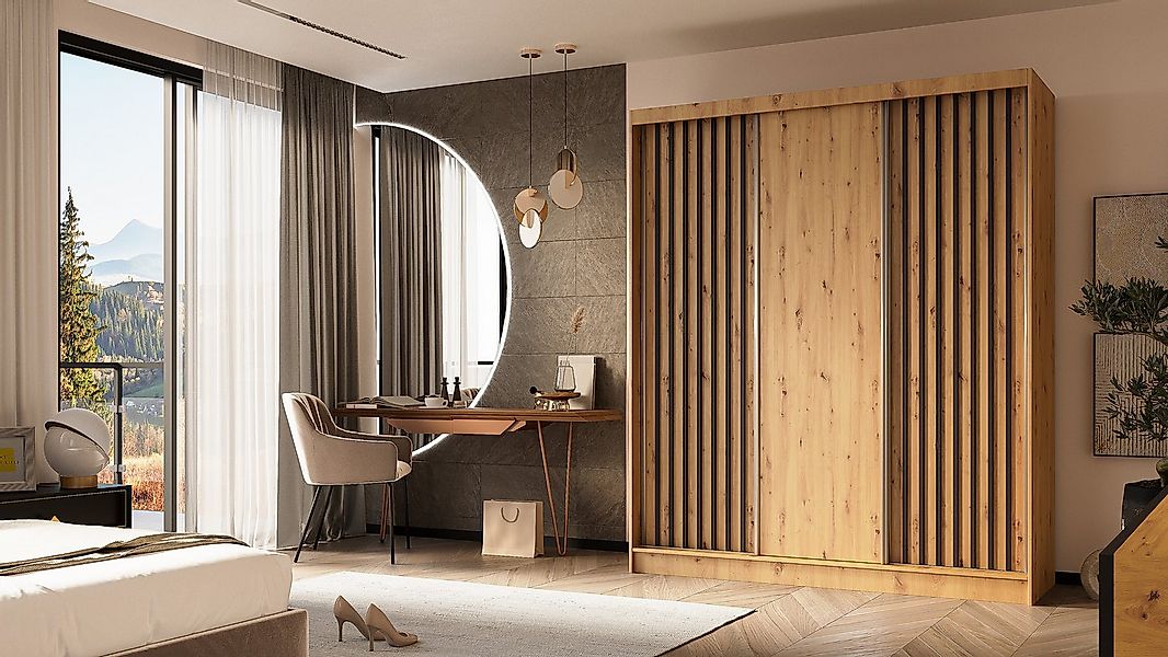 ALTDECOR Schiebetürenschrank LABELLO (Kleiderschrank Garderobenschrank mit günstig online kaufen