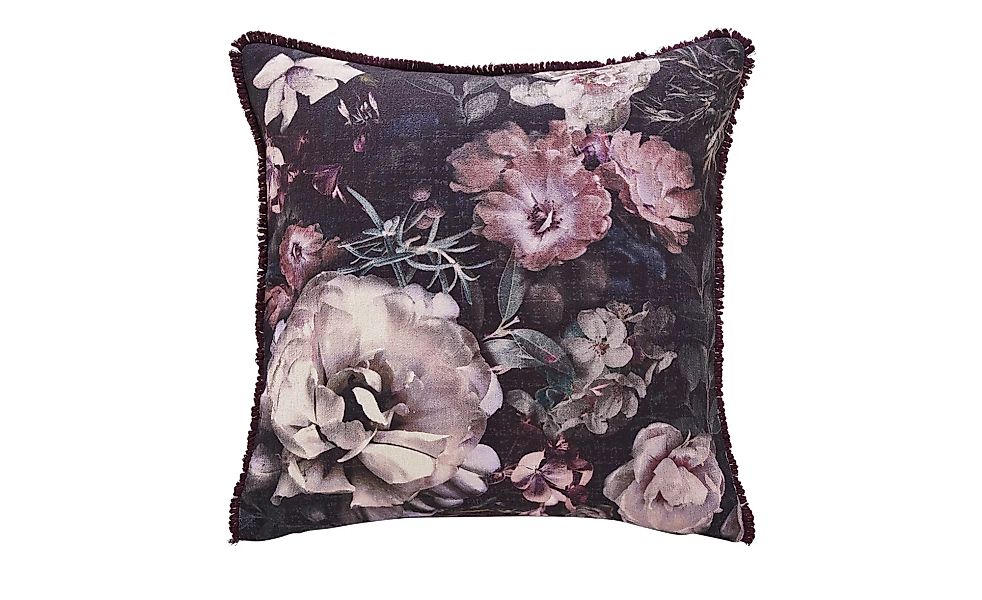 HOME STORY Kissen - lila/violett - 100% Polyesterfüllung - 50 cm - Sconto günstig online kaufen