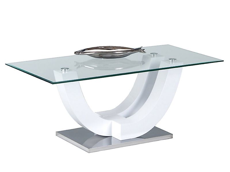 möbelando Couchtisch Couchtisch >Kermie I< in Weiß aus Metall - 120x48x60cm günstig online kaufen