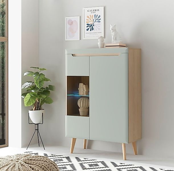 INOSIGN Vitrine »Torge, Hochschrank, Glasvitrine, Standvitrine, Vitrinensch günstig online kaufen