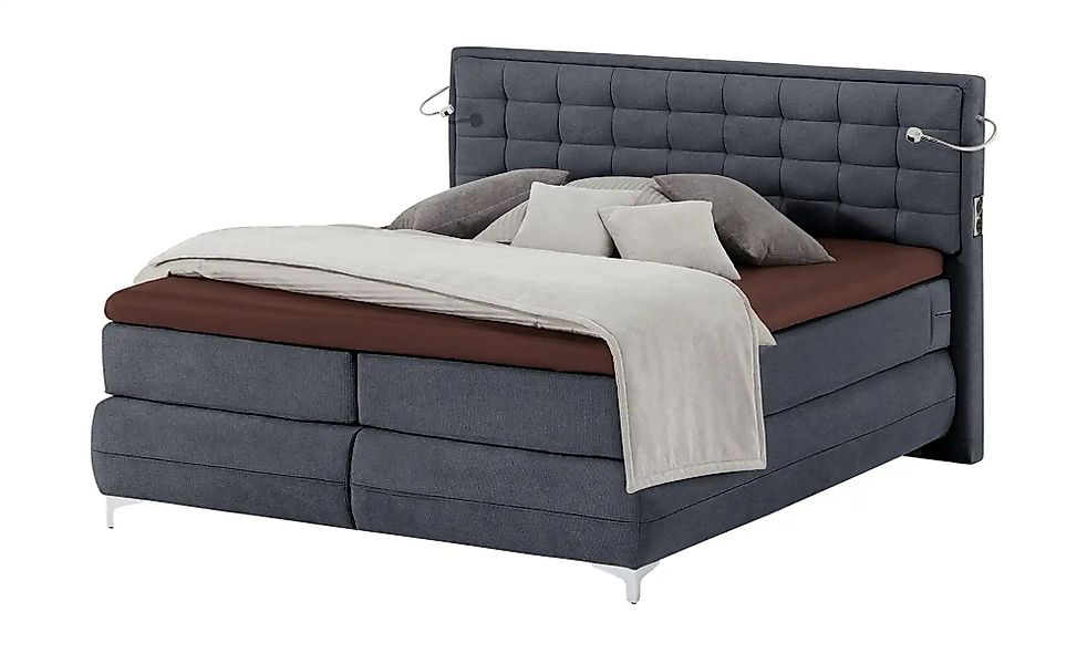 Musterring Boxspringbett Premiumversion Dubai ¦ blau ¦ Maße (cm): B: 177 H: günstig online kaufen