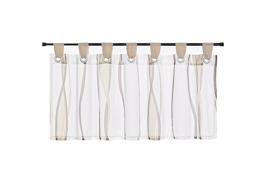 Joyswahl Scheibengardine (1 St), Schlaufen, Bistrogardine, Wellen Muster günstig online kaufen