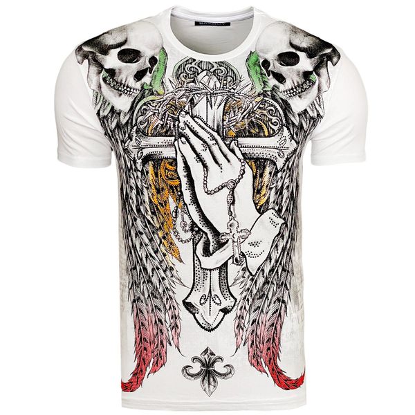 Baxboy T-Shirt Baxboy Totenkopf T-Shirt günstig online kaufen