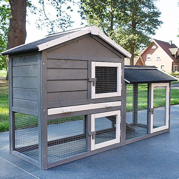 Zooprinz Kleintierstall Dream Grey mit Auslauf günstig online kaufen