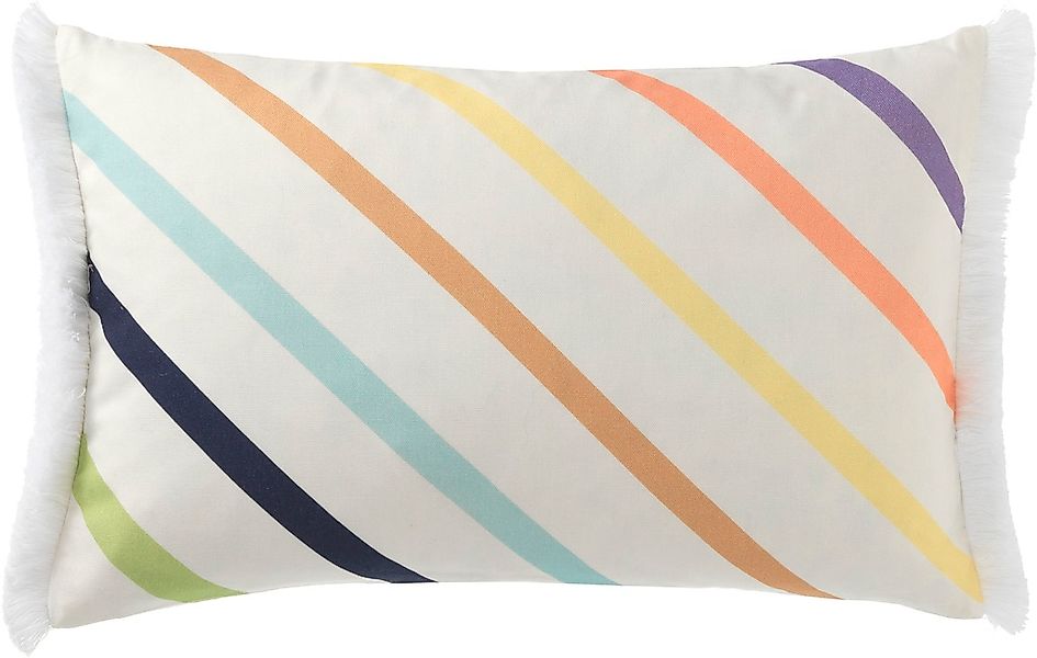 TOM TAILOR HOME Kissenbezüge "Fringed Diagonal" mit seitlichen Fransen günstig online kaufen