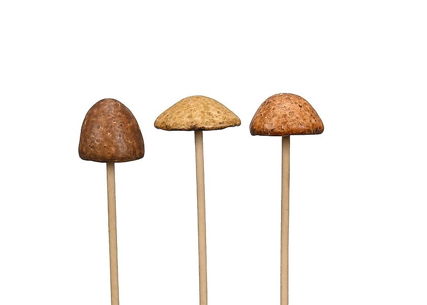 finehomegarden Dekofigur Pilz Steinzeug Stecker 3fach sort. Wald natur/brau günstig online kaufen