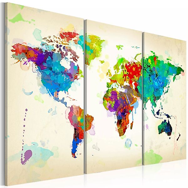 Wandbild - All colors of the World - triptych günstig online kaufen