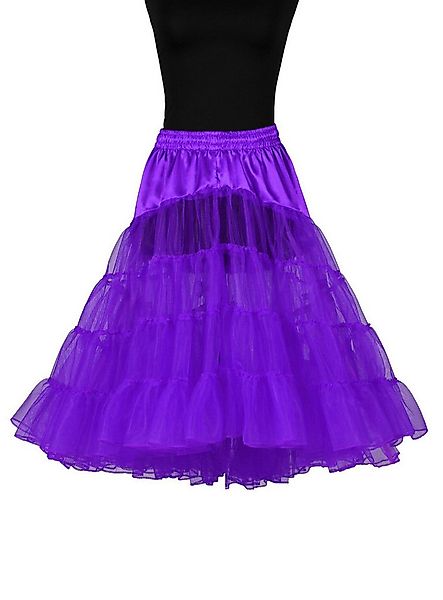 thetru Kostüm Knielanger Petticoat violett, Mehrlagiger, asymmetrischer Unt günstig online kaufen