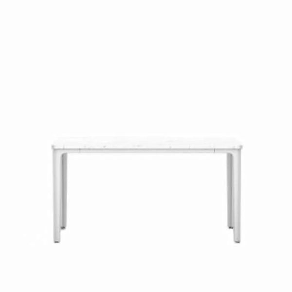 Couchtisch Plate Table stein weiß / Medium- 41 x 71 cm / Marmor - Vitra - W günstig online kaufen