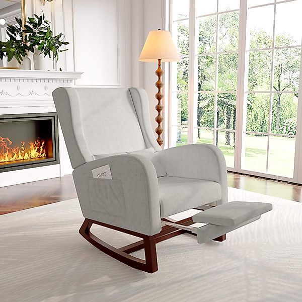 Furnishings Home Schaukelstuhl Schaukelsessel mit Armlehne, günstig online kaufen