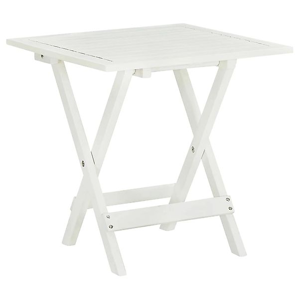 vidaXL Bistrotisch Weiß 46x46x47 cm Massivholz Akazie 41436 günstig online kaufen