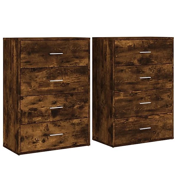 vidaXL Sideboards 2 Stk Räuchereiche 60x31x84 cm Holzwerkstoff 3276585 günstig online kaufen