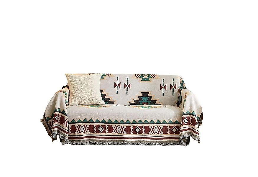 Coonoor Sofaschoner Decken Kuscheldecke Tagesdecke Sommerdecke Boho, Beige, günstig online kaufen