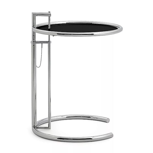 ClassiCon - Adjustable Table E 1027 Beistelltisch - schwarz/Metallplatte la günstig online kaufen