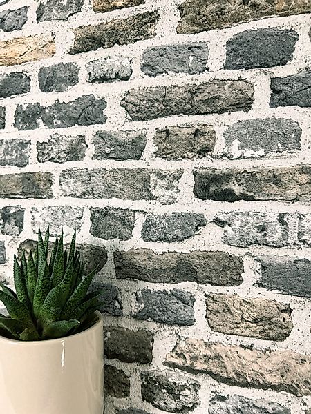 Newroom Vliestapete, Grau Tapete Modern Stein günstig online kaufen