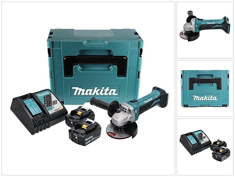 Makita Winkelschleifer DGA 452 RFJ Akku günstig online kaufen