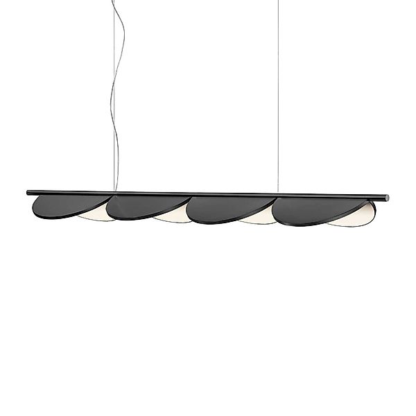 FLOS Almendra Linear LED-Hängelampe 4fl, anthrazit günstig online kaufen