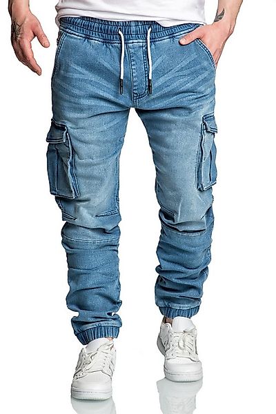 Amaci&Sons Cargojeans ALSIP Sweathose im Denim Look Herren Sweathose in Str günstig online kaufen
