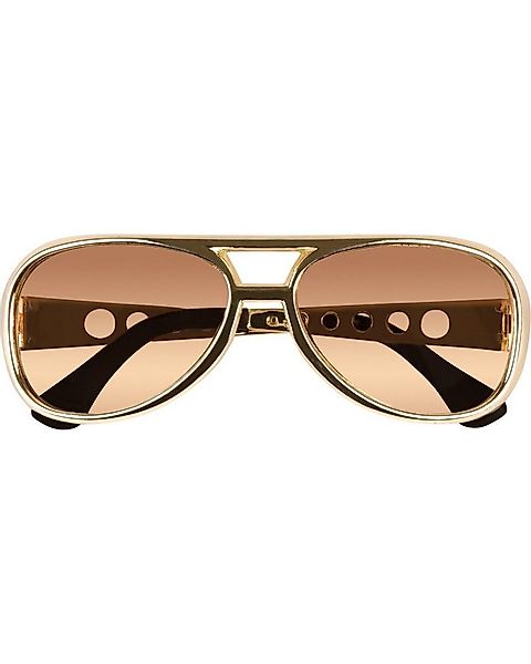 Boland Verkleidungsmaske Party Brille Rock´n Roll - Gold günstig online kaufen