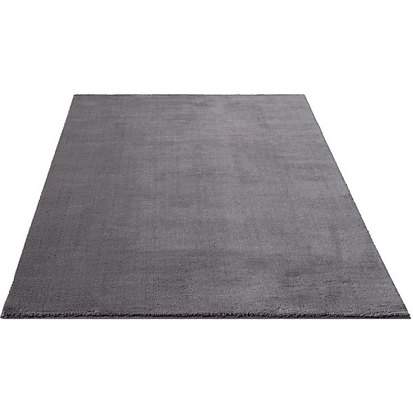 Floornovo Hochflor Teppich Nr. 63 Grau Einfarbig 150 x 80 cm günstig online kaufen