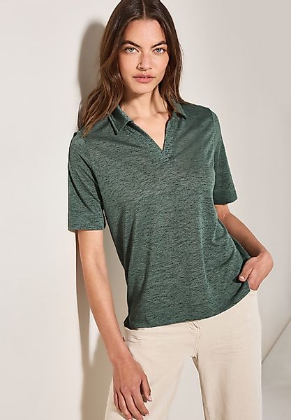 CECIL Poloshirt in Leinen-Optik günstig online kaufen