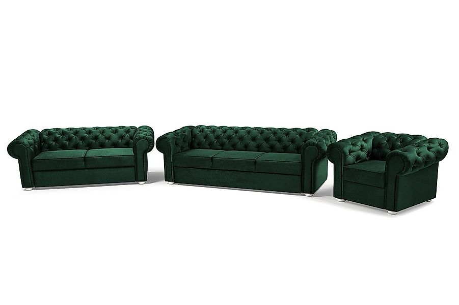 MOEBLO Polstergarnitur Couchgarnitur AVIA 321, (Wohnzimmergarnitur günstig online kaufen