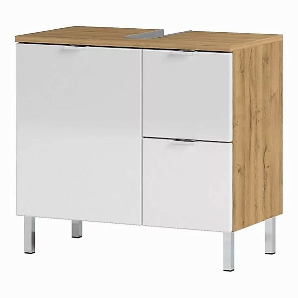 Lomadox Waschbeckenschrank MACUL-01 GrandsonEiche-Nb. - 60x56x34cm günstig online kaufen