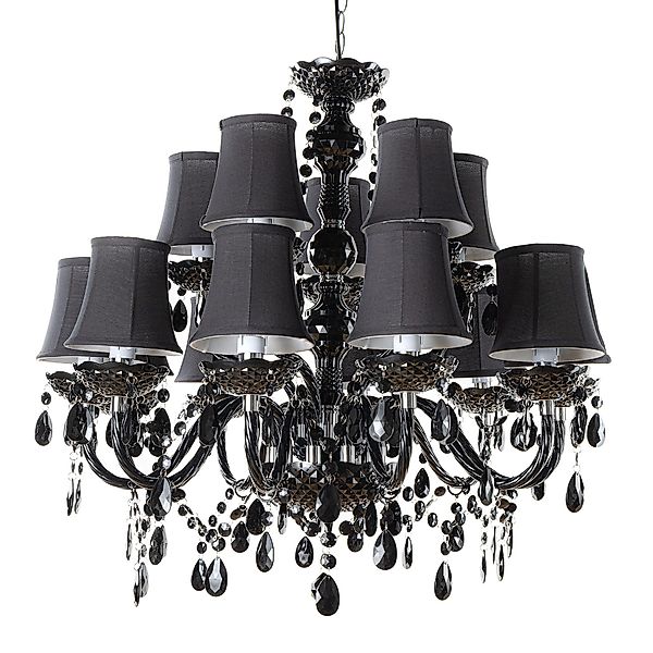 riess-ambiente Kronleuchter BLACK CRYSTAL XL 80cm günstig online kaufen