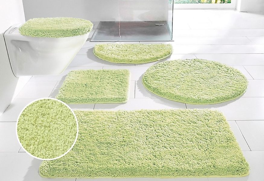 my home Badematte »Sanremo, Badvorleger, Badezimmer Teppich, sehr weich«, r günstig online kaufen