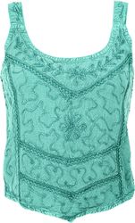 Guru-Shop T-Shirt Besticktes Top Boho chic, günstig online kaufen