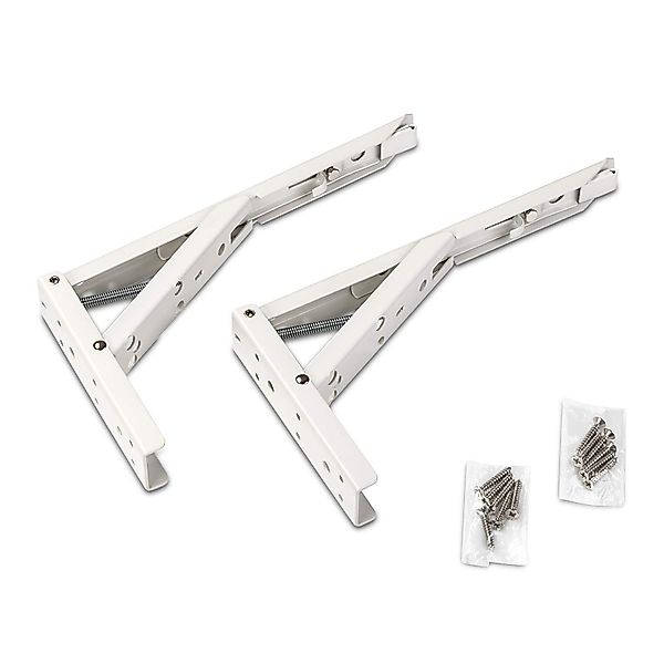 SO-TECH® Wandregalhalter 1 Paar Klappkonsole weiß günstig online kaufen