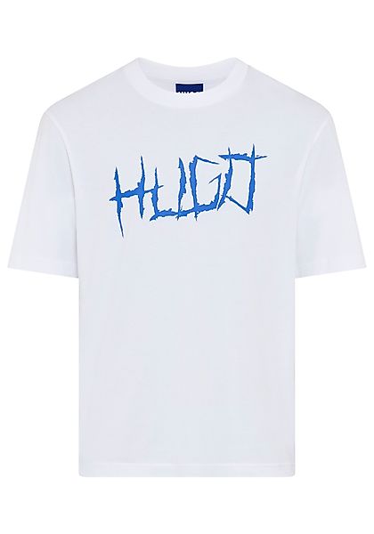 HUGO Blue T-Shirt Rundhalsausschnitt, Regular Fit, günstig online kaufen