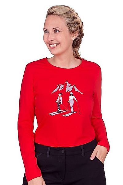 Almgwand Trachtenshirt Longsleeve Damen - SCHALBERALM - beere, rot günstig online kaufen