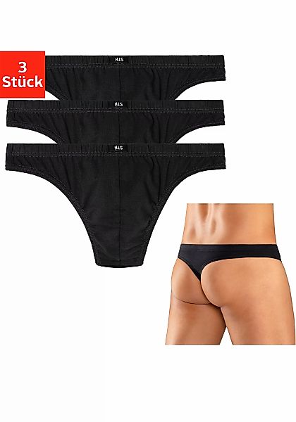 H.I.S String, (Packung, 3 St.), aus weichem Baumwoll-Stretch günstig online kaufen