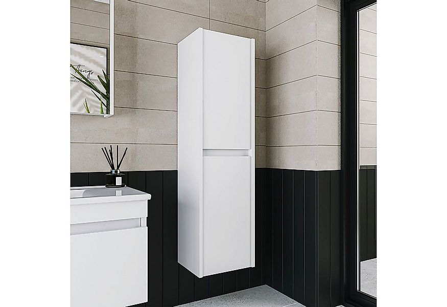 Roomart Badmöbel-Set Badezimmer Hochschrank 115 cm, 4 Fächer in 5 Farben mi günstig online kaufen