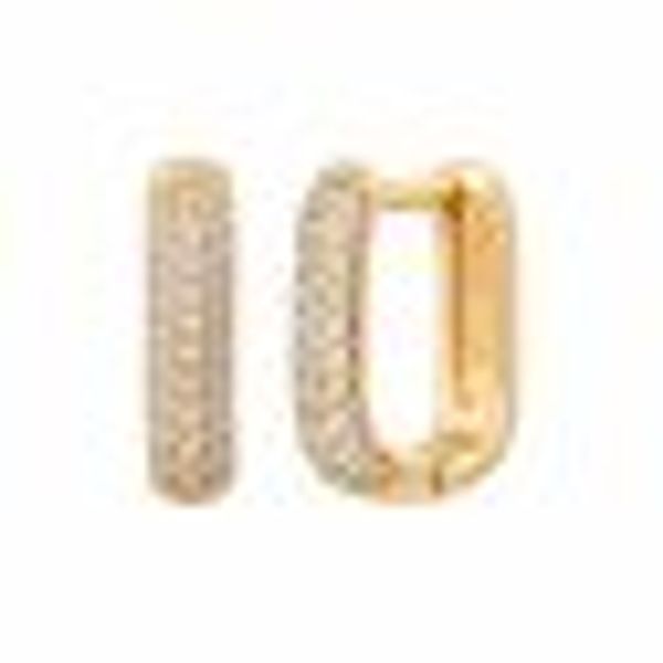 Eck-Creolen 925 Silber vergoldet Zirkonia günstig online kaufen