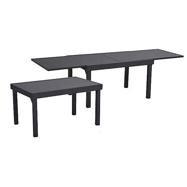 Garden Pleasure Gartentisch Elena ausziehbar Anthrazit 130 cm x 65 cm günstig online kaufen